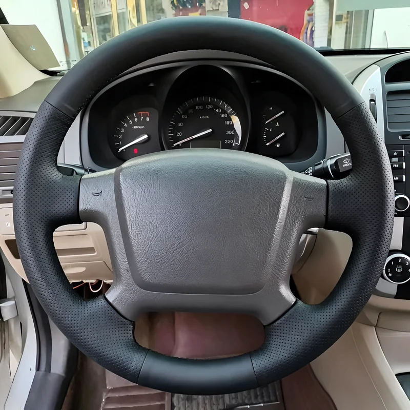 For Kia Sorento 05-12 Models Hand-stitched Car Steering Breathable; Wear-resistant; Skid-proof Full Coverage Modification Design