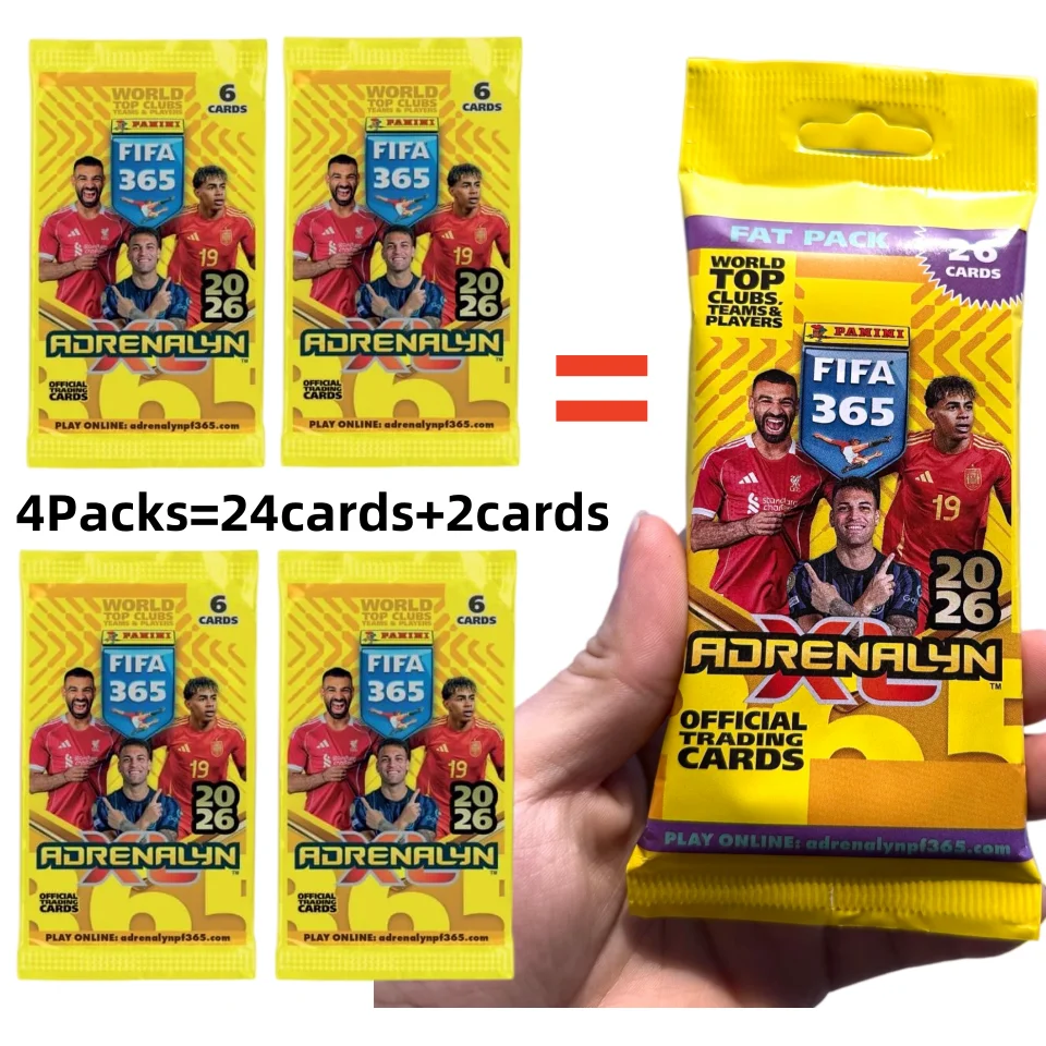 Colección de Tarjetas Panini FIFA 365 Adrenalyn XL Temporada 2026: Los Mejores Clubes, Equipos y Jugadores del Mundo, Regalo para Aficionados