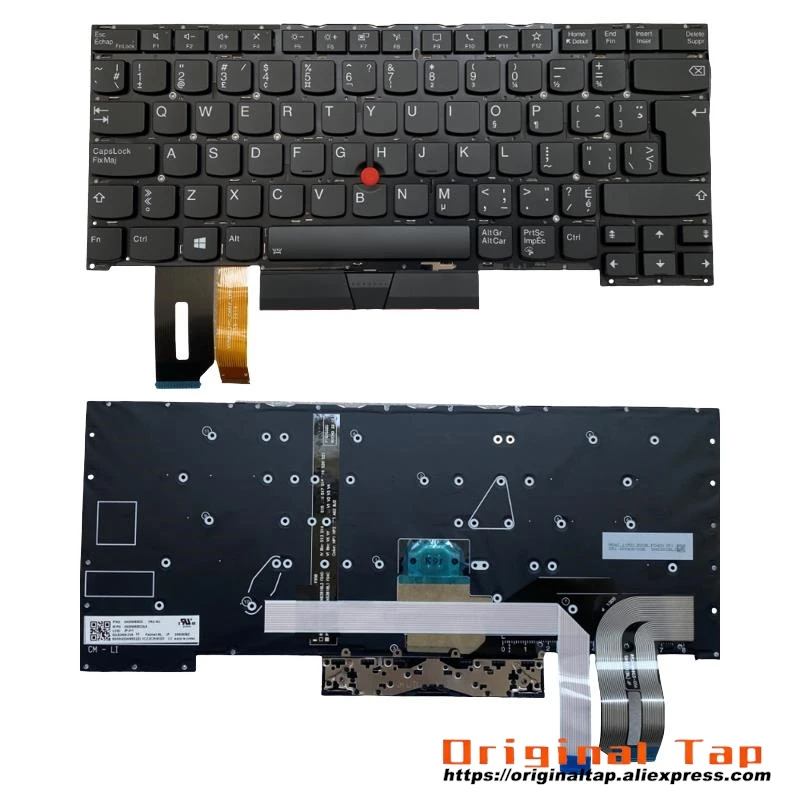 CFB Canadian French Backlit Keyboard for Lenovo Thinkpad P1 Gen 3 X1 Extreme 3rd SN20W85565 SN20W85529