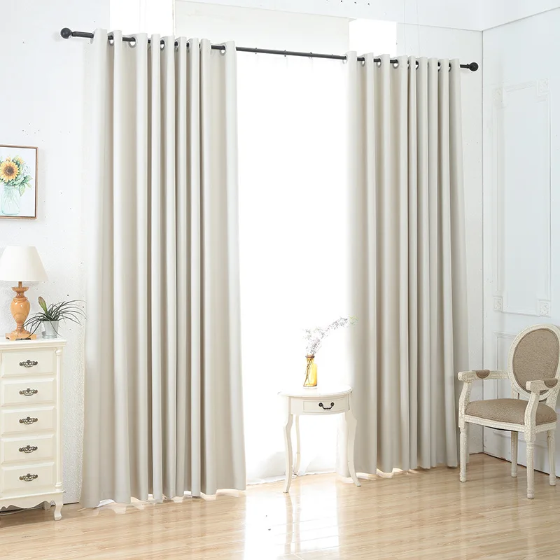 High Precision Blackout Cortina Para La Sala Thickened Soundproof Solid Color Curtain Fabric Can Be Customized for Household Use