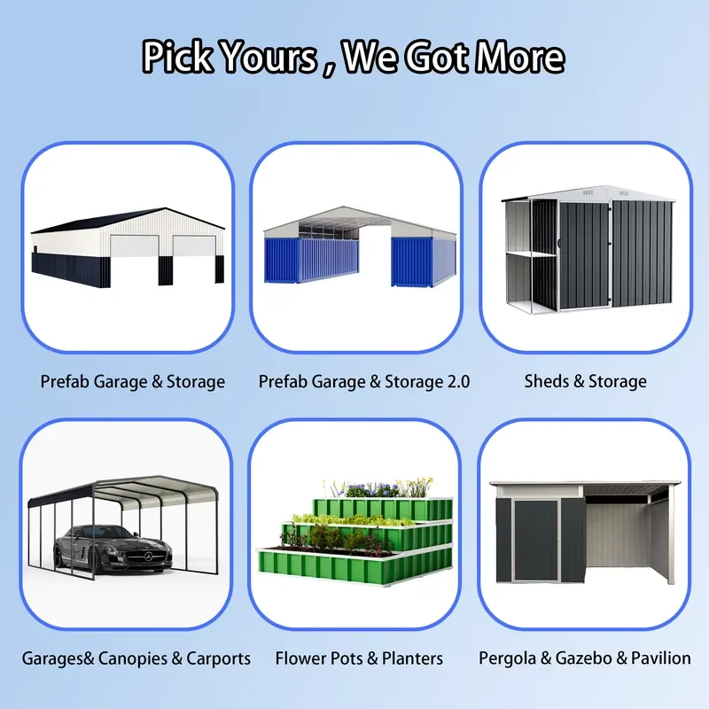 AG0808-H215 Home Garden Heavy Outdoor Greenhouse Easily Assembled for Vegetables Flowers Plants Green Color