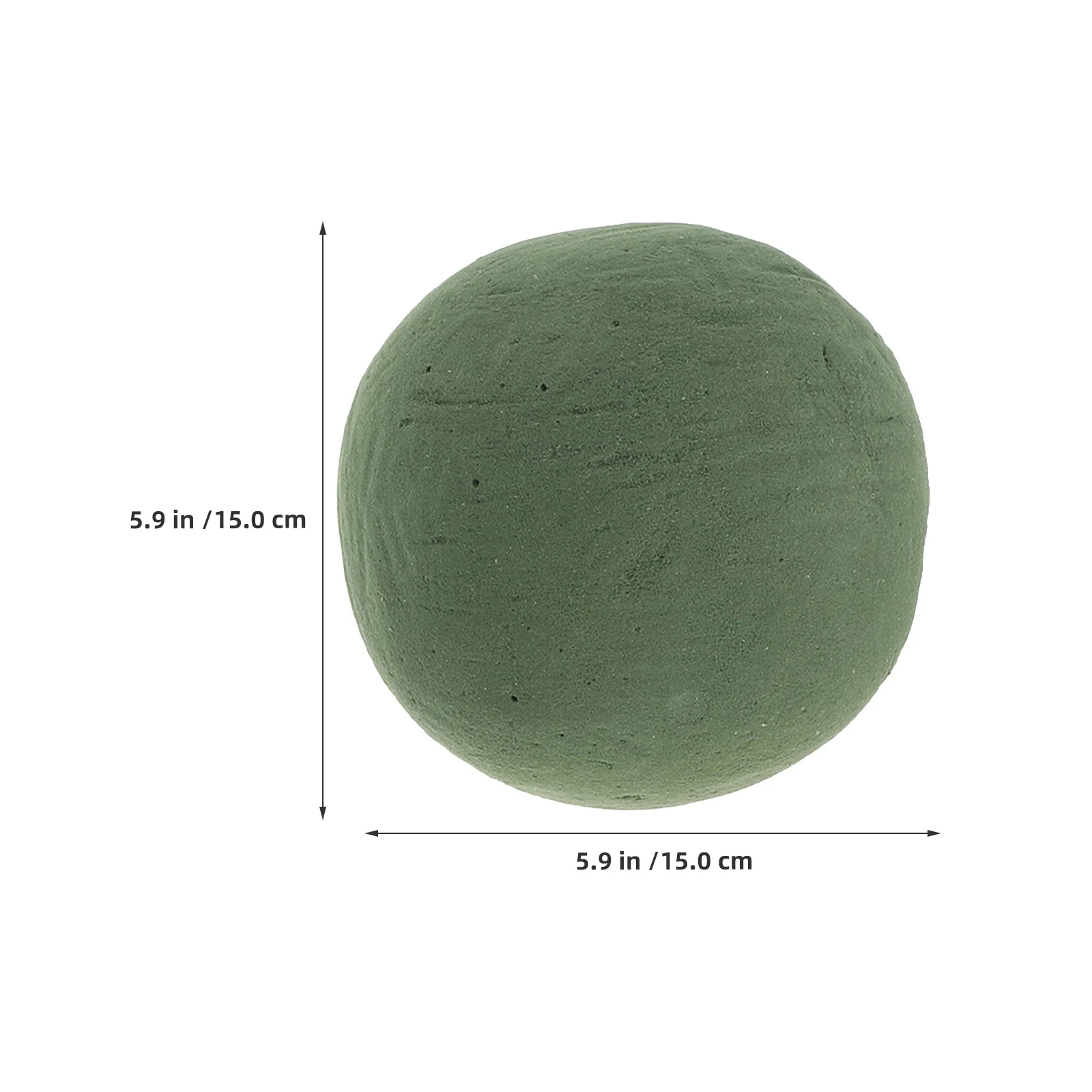 Bola redonda de espuma Floral de 15Cm, esferas de plantas húmedas verdes para soporte de ramo, artesanía de jardín, suministros de arreglo floral DIY, 3 uds.