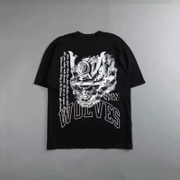 2025 New DARCSPORT Summer Black Knight Short Sleeve Men's Casual Loose Tee Funny Summer Sports Casual Loose Plus Size T-shirt