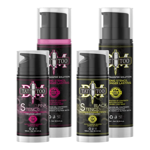 Plantilla de tatuaje profesional Premium DM, Gel mágico, pintura corporal, fotocopiadora térmica, transferencia, pasta líquida, accesorios de tatuaje, 250/100ML