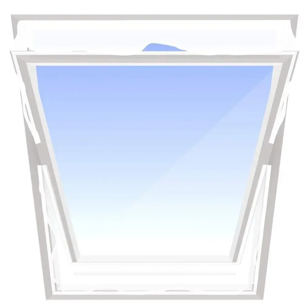 White Color Window Covering Silver Finished Polyester Stability Portable Air Conditioner Exhaust Outside Design Long Lasting Use