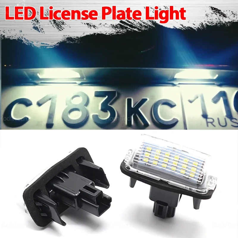 For Toyota Yaris/Vitz Camry Corolla Prius C Ractis Verso S 1 year warranty Durable LED White Canbus Rear License Plate Tag Light