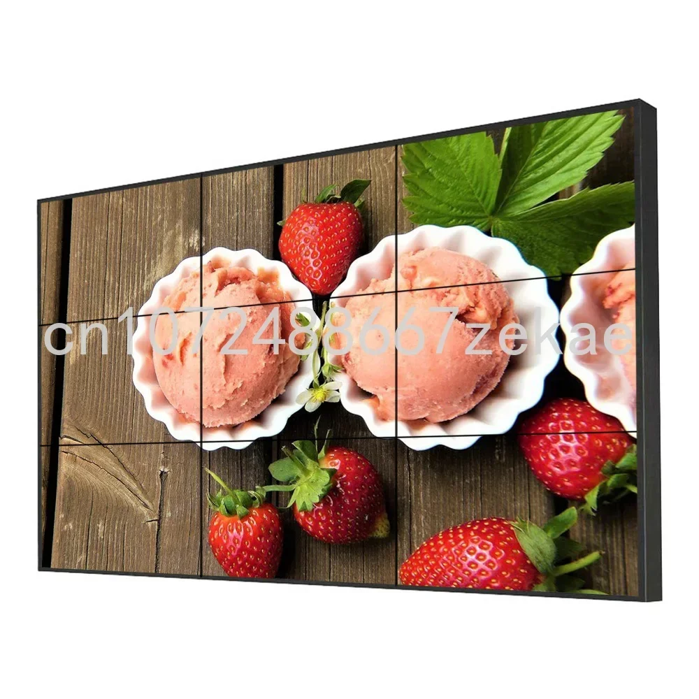 Slim Panel 4K 55 Inch Videowall Advertising LCD TV Wall Video Wall with Ultra Narrow Bezel for Monitors Exhibition