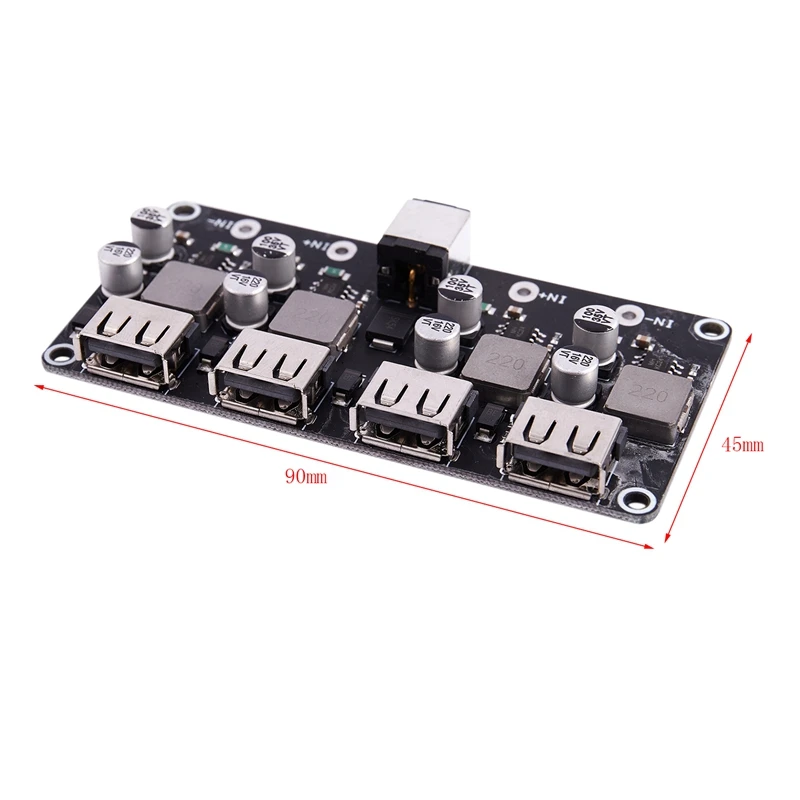 4 Channel Usb Qc3.0 Qc2.0 Dc-Dc Buck Converter Charging Step Down Module 6-32V 9V 12V 24V To Fast Quick Charger Circuit Board 3V