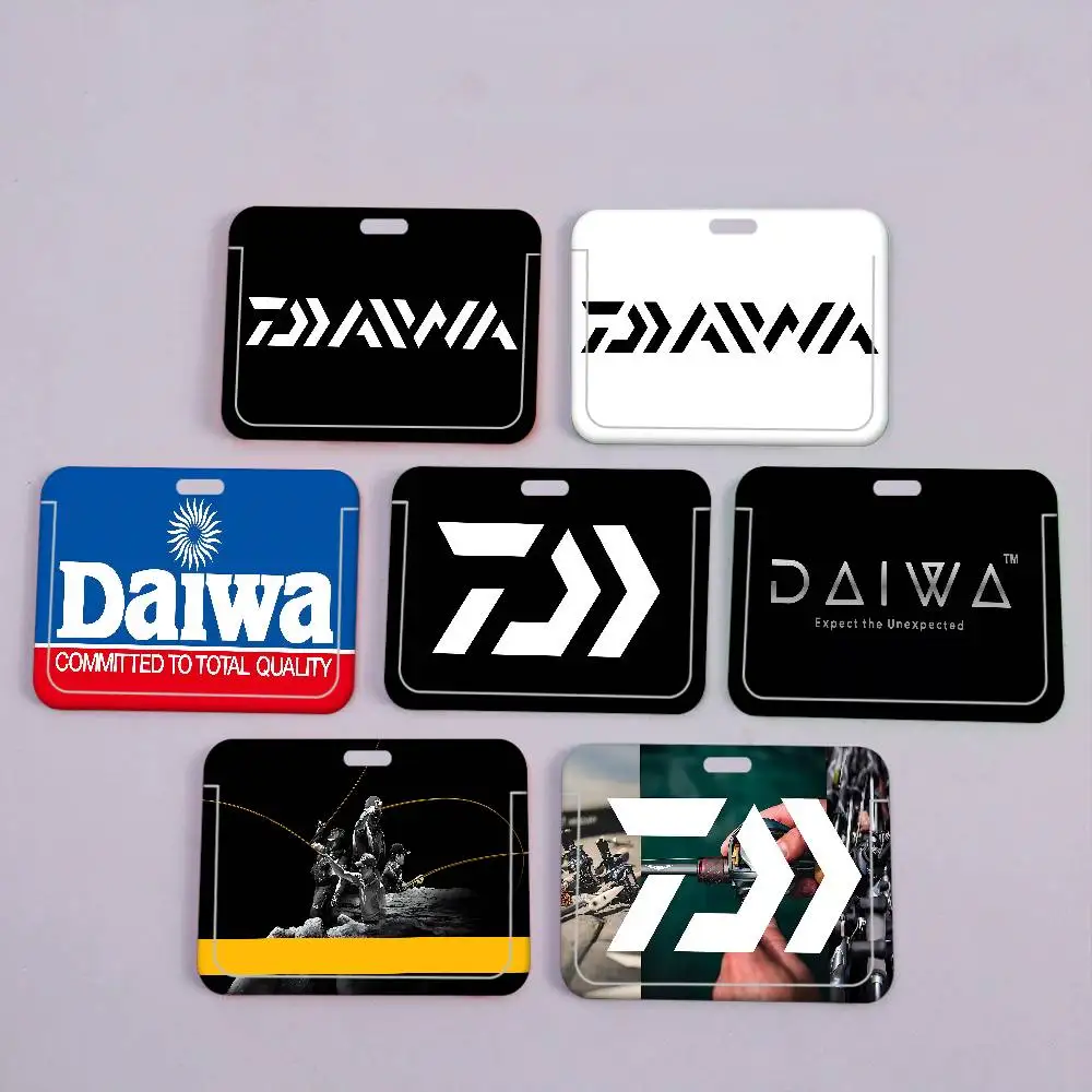Classic Fishing Tackle Logo D-Daiwa Badge Holder Lanyards Keychain Women New Cartoon Card Holders Neck Straps Student