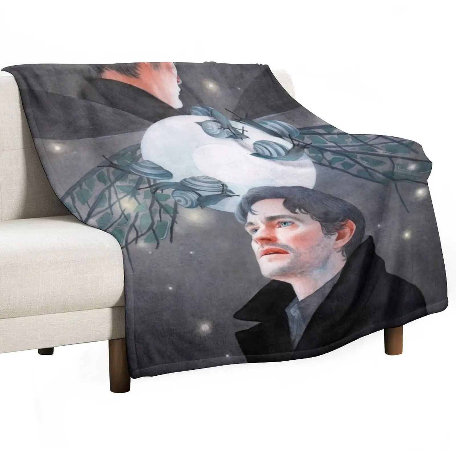 

Secondo / Hannibal S3E03 / Hannigram Watercolor Throw Blanket halloween Blankets Sofas Of Decoration Blankets