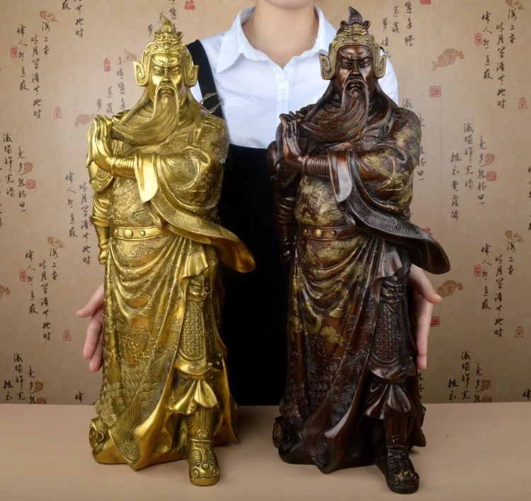 HOME OFFICE Efficacious Talisman House Money Drawing Martial god of wealth Guandi Guan gong bronze statue 60CM