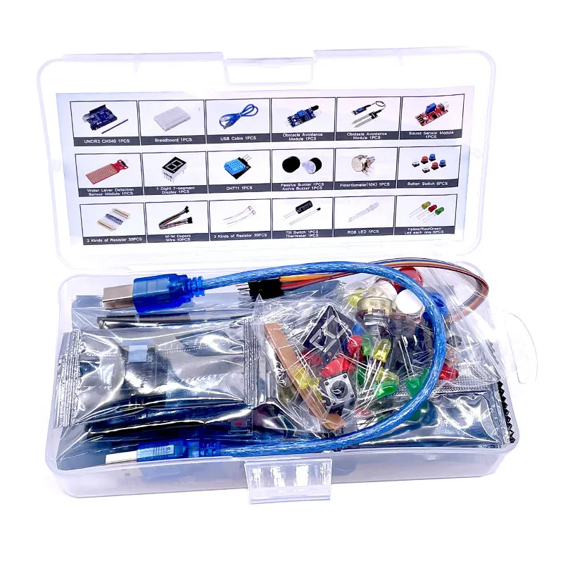 400 Breadboard DIY Learning and Development Project Starter Kit  R3 Kit Electronics Sensors led dht11 Potentiometer