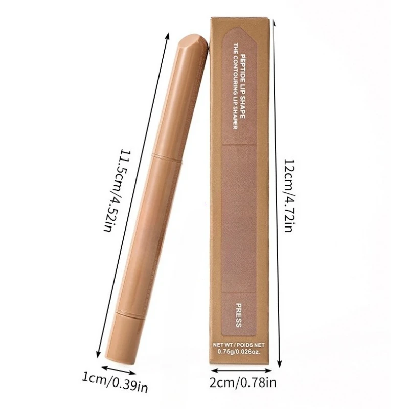 ปากกาเขียนขอบปากสูตรเปปไทด์ ติดทนนาน ลิปไลเนอร์แบบแท่ง ลิปสติกเนื้อฝุ่น บลัชออน กลอส รูจ สำหรับการแต่งแต้มริมฝีปากให้สมบูรณ์แบบ