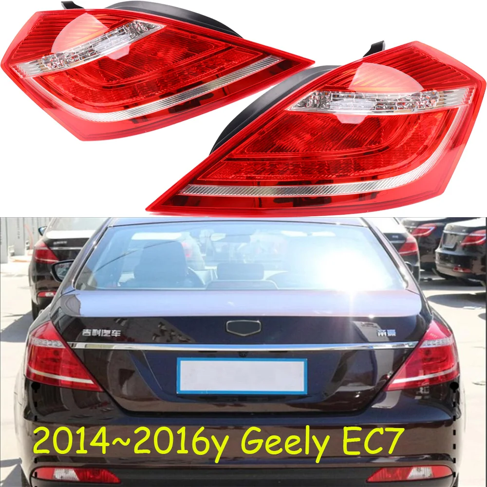 1pcs sedan car accessories bumper tail light Geely emgrand EC7 taillight Taillamp 2014~2016y LED for Geely emgrand EC7 fog lamp