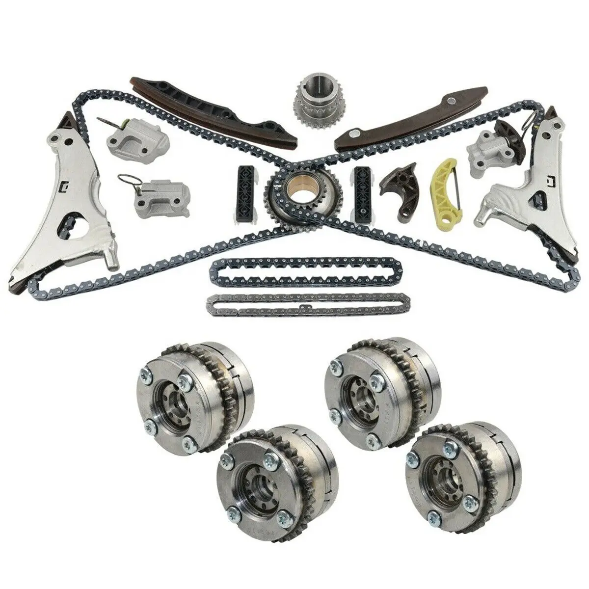 1set Exhaust & Intake Camshaft and Timing Chain Kit For EA897(CVMD) 3.0T 2015-2025 059109012EM 059109011CT 059109011DA