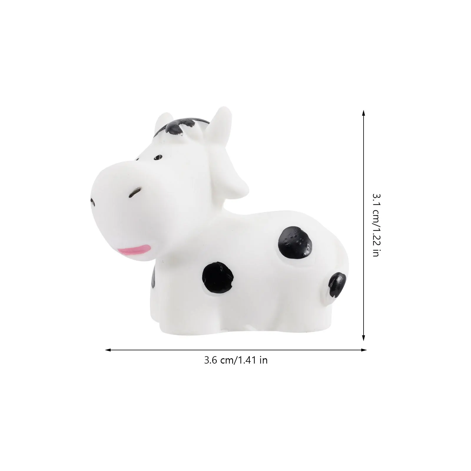 

6Pcs Mini Cow Resin Figures Miniature Statues Cake Decor Home Room Decoration Play Photography Props Cow Statue