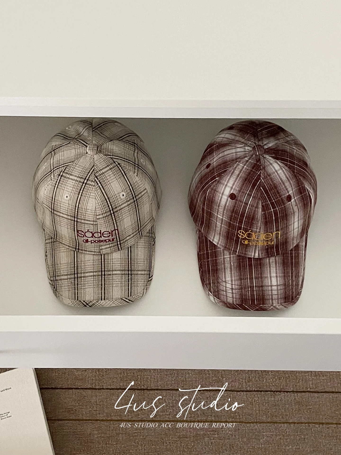 Retro peaked cap women's new curved brim deep top embroidered letter baseball cap men show small face 3