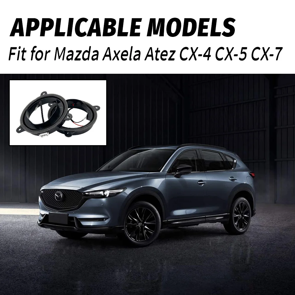 2pcs Audio Modification 6.5 Speaker Pad Washer Treble Bracket Adapter Mount for Mazda Atez Ankesaila CX-4 CX-5 CX7
