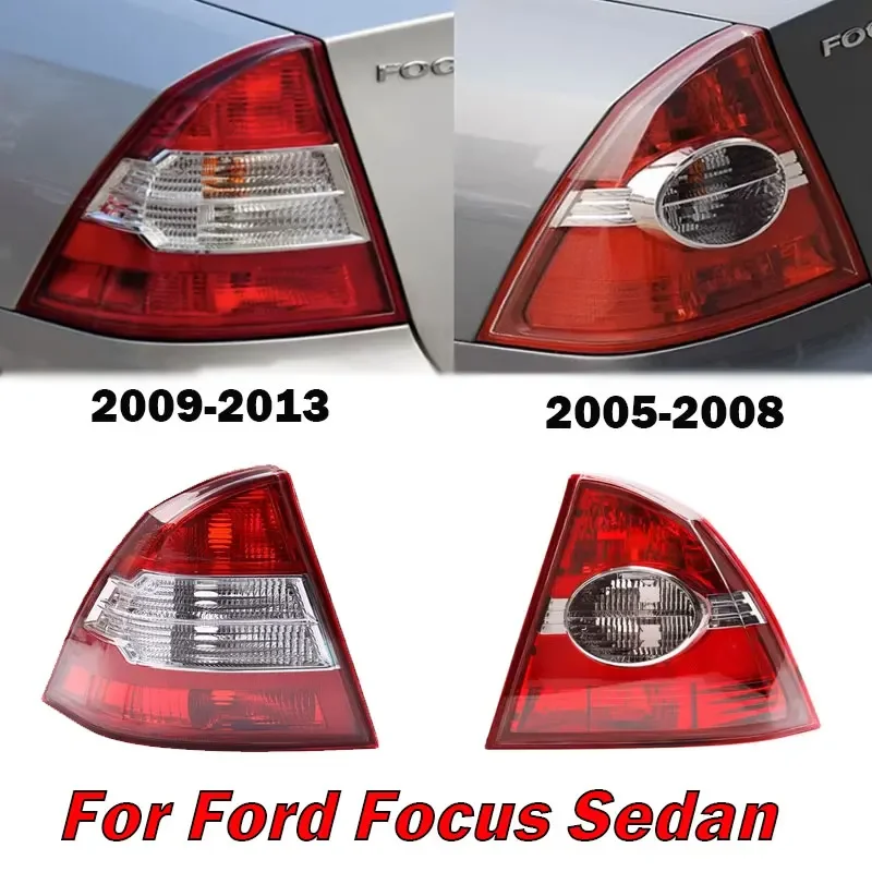 

For Ford Focus sedan 2005-2013 car left right rear brake tail light turn signal lamp housing without bulb auto accessories New