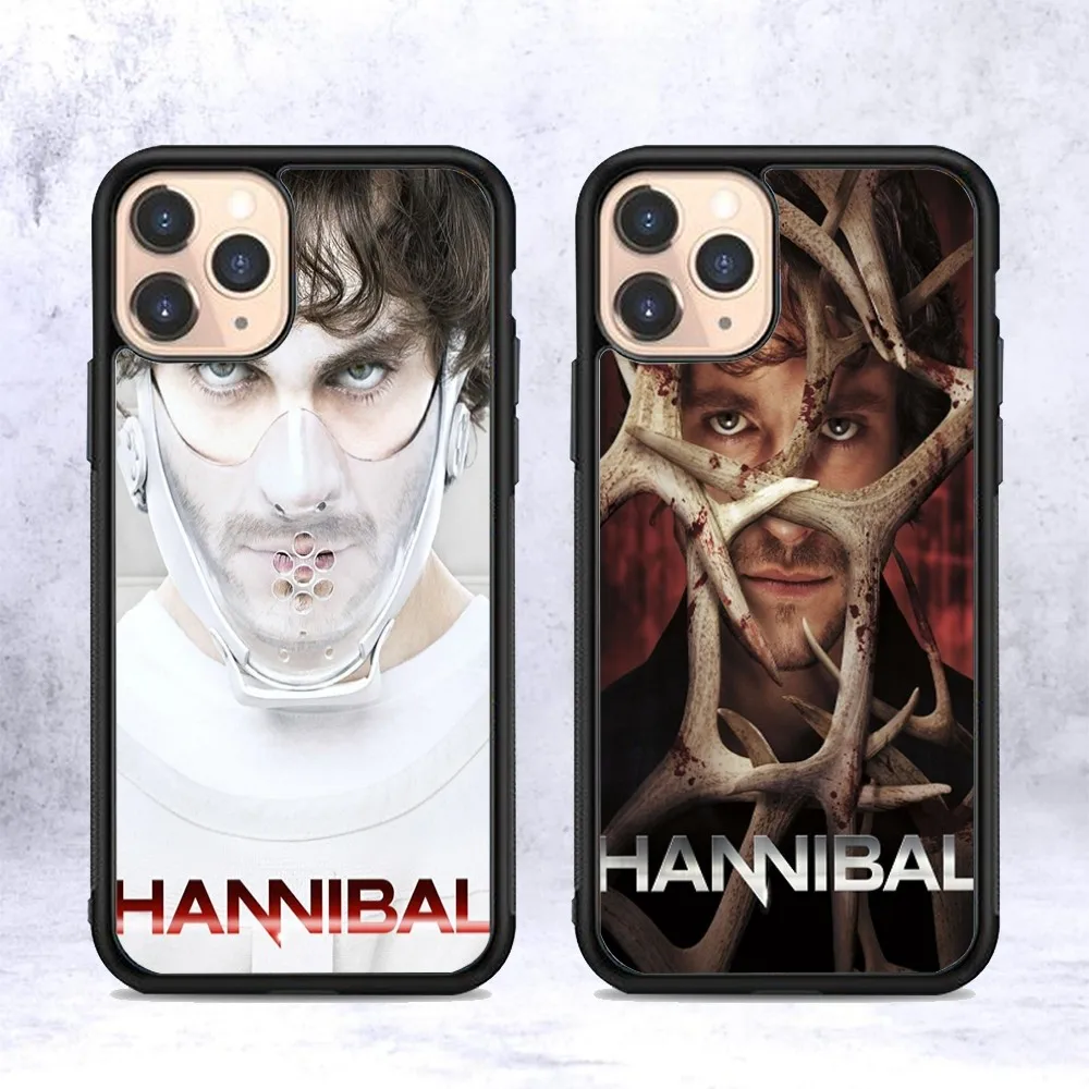 Hannibal Phone Case Silicone PC+TPU For For iPhone  11 12 13 14 15 16 Plus Pro Max Cover