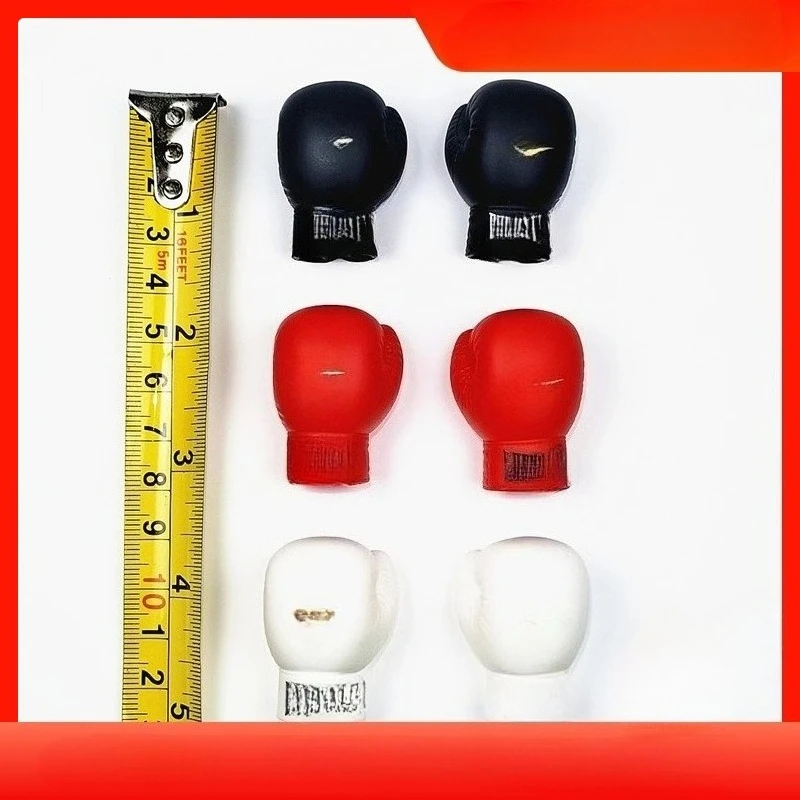In Stock 1/6 Scale Male Boxing Gloves Black/red/white Glove Model Mini for 12'' Soldier Action Figures Body Scene Accessory