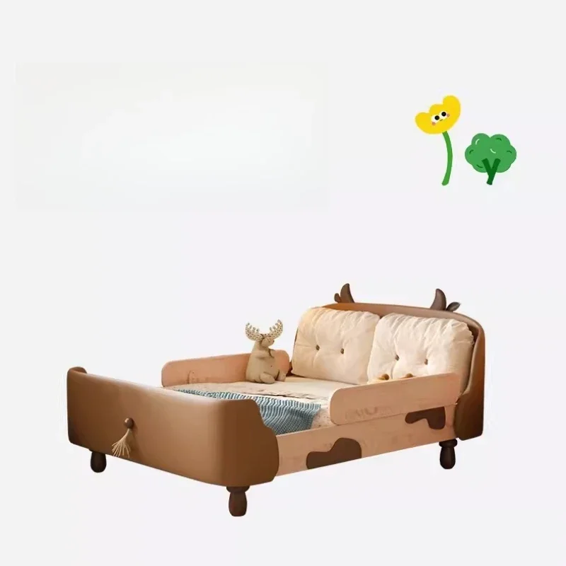 Girl princess bed with guardrail 1m 5 bedroom
