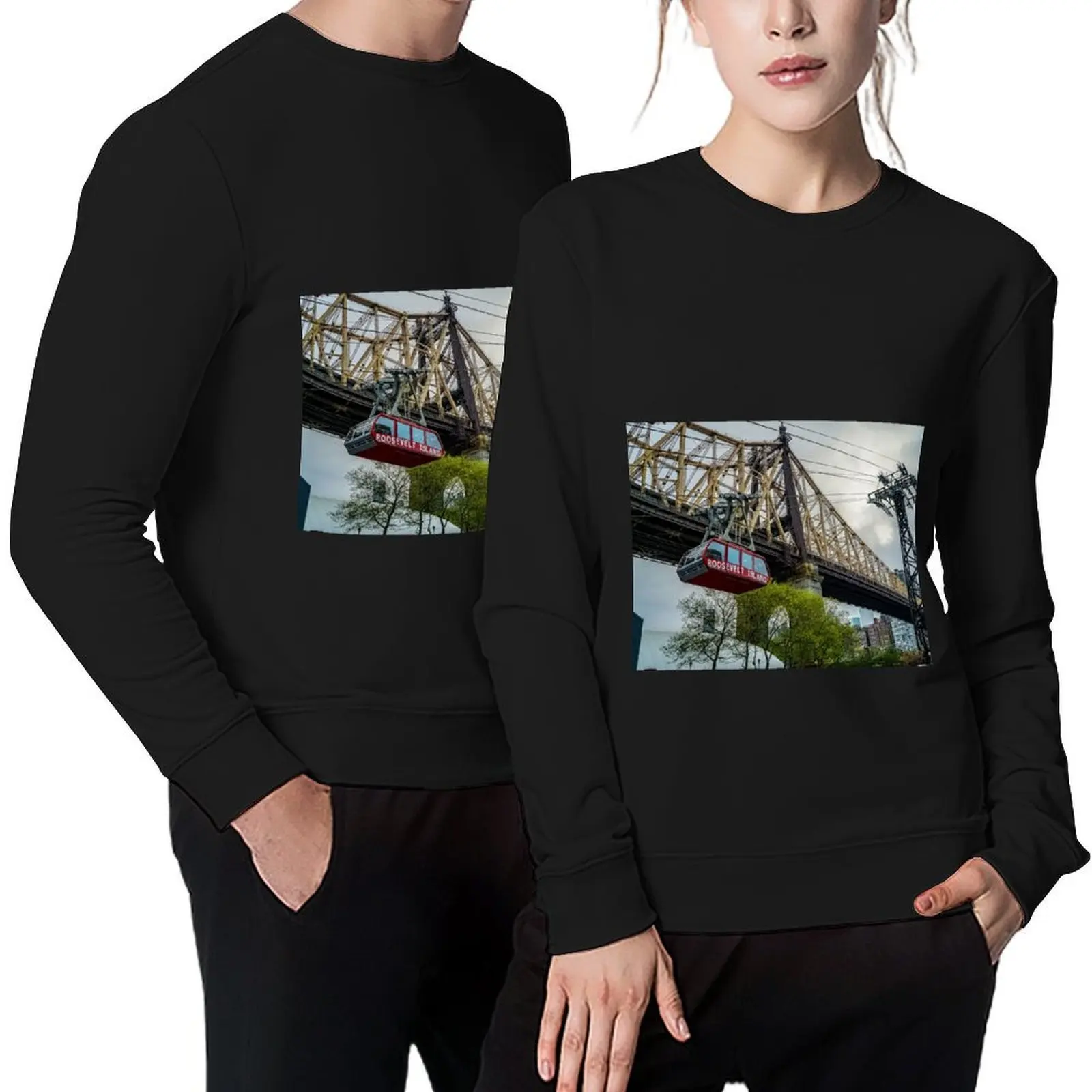 Roosevelt Island Tram, Queesnboro Bridge Pullover, ropa para hombre, blusa, chándal, sudadera para hombre