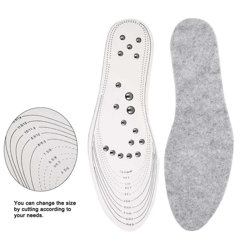 1Pair Unisex Magnetic Therapy Massage Insoles Promote Blood Circulation Health Medical Foot Acupuncture Treatment Health Insoles