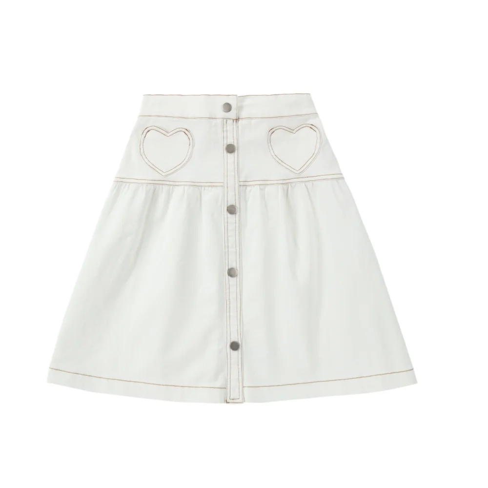 White Denim Collection – White Skirt