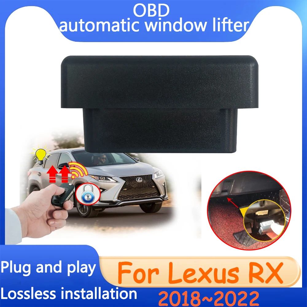 OBD Multi-function Window Lifter For Lexus RX AL20 300 450h Accessories 2018~2022 Car Automatic Modification Driving Lock Tuning