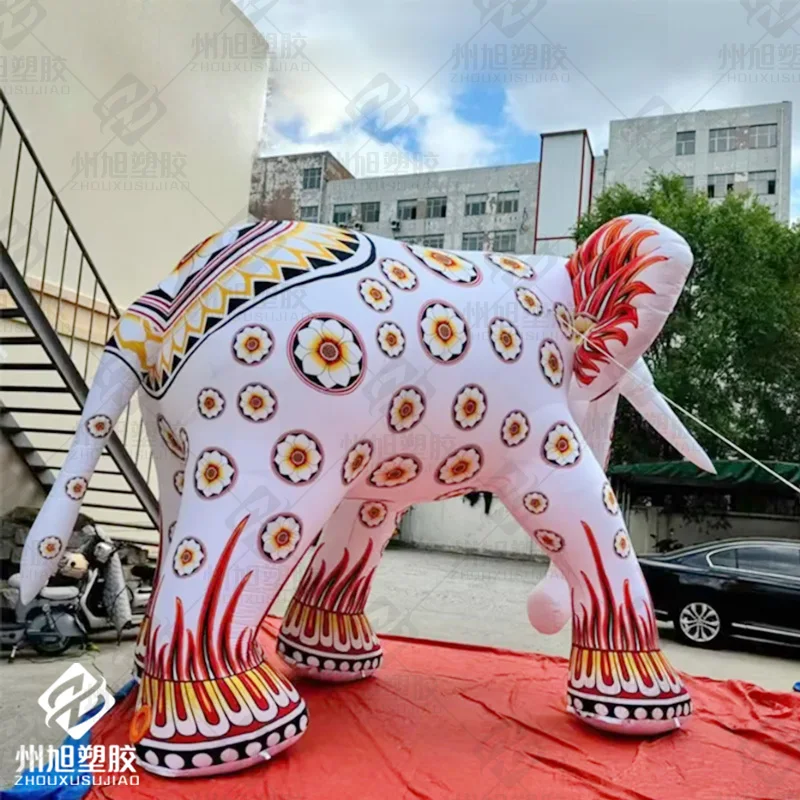 Giant inflatable elephant air model flower elephant animal mascot balloon decoration props