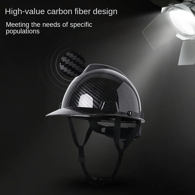 Imagem -04 - Carbon Fiber Color Trabalho Safety Helmet com Aberturas Abs Industrial Head Protection Construção Hard Hat ce En397 Padrão