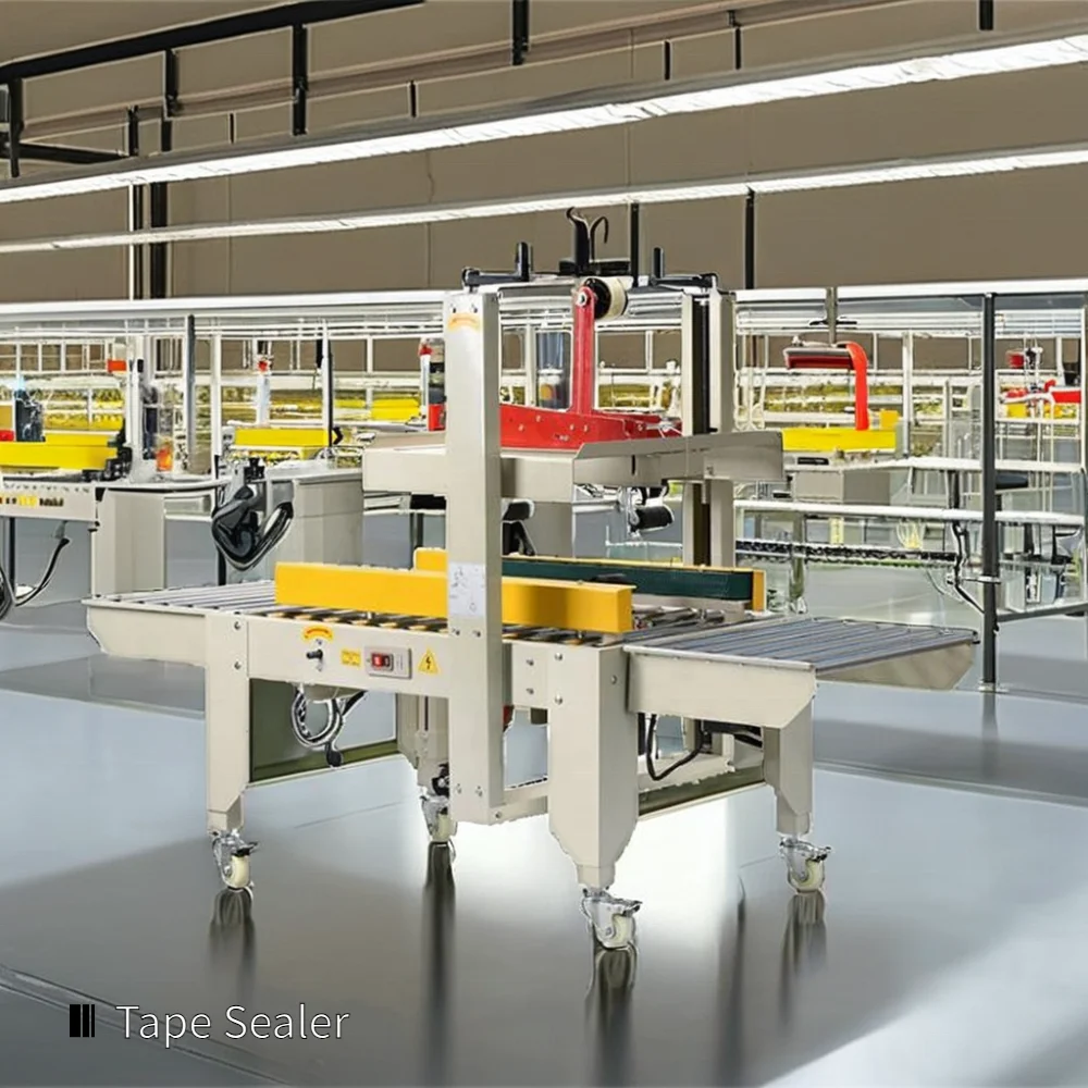 Cheaper Small Semi Auto Carton Box Sealer Packing Tapping Sealing Machine