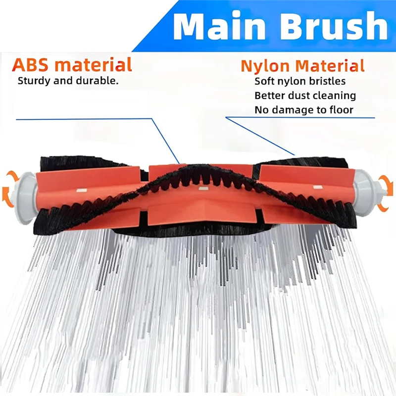 

Classy-Main Brush For Lydsto W2, Kyvol Cybovac S60, AICLE INS-200, Inic IX10, TAMA All In ONE MAX Vacuum Cleaner Replacement Spa