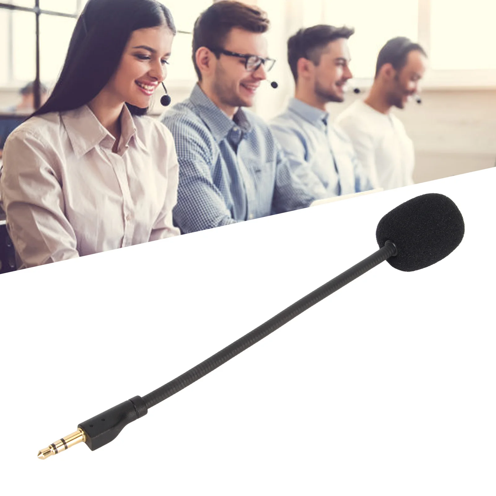 Mikrofon Ersatz 3,5mm drehbarer vergoldeter Stecker flexibles abnehmbares Spiel mikrofon für Logitech Pro Pro X Mikrofon Ersatz