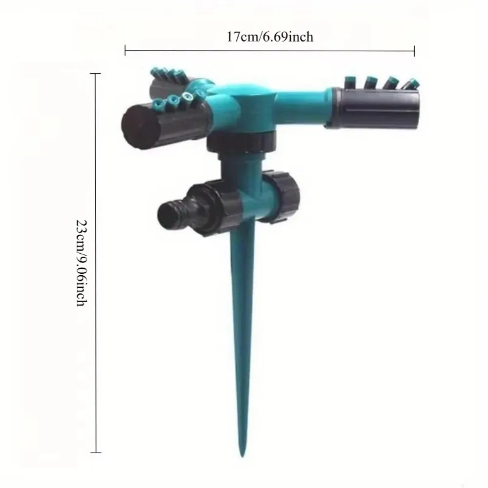مرشات سقي الحديقة الأوتوماتيكية 360 درجة °   مياه دوارة لسرير الزهور في ساحة الحديقة للري الزراعي
