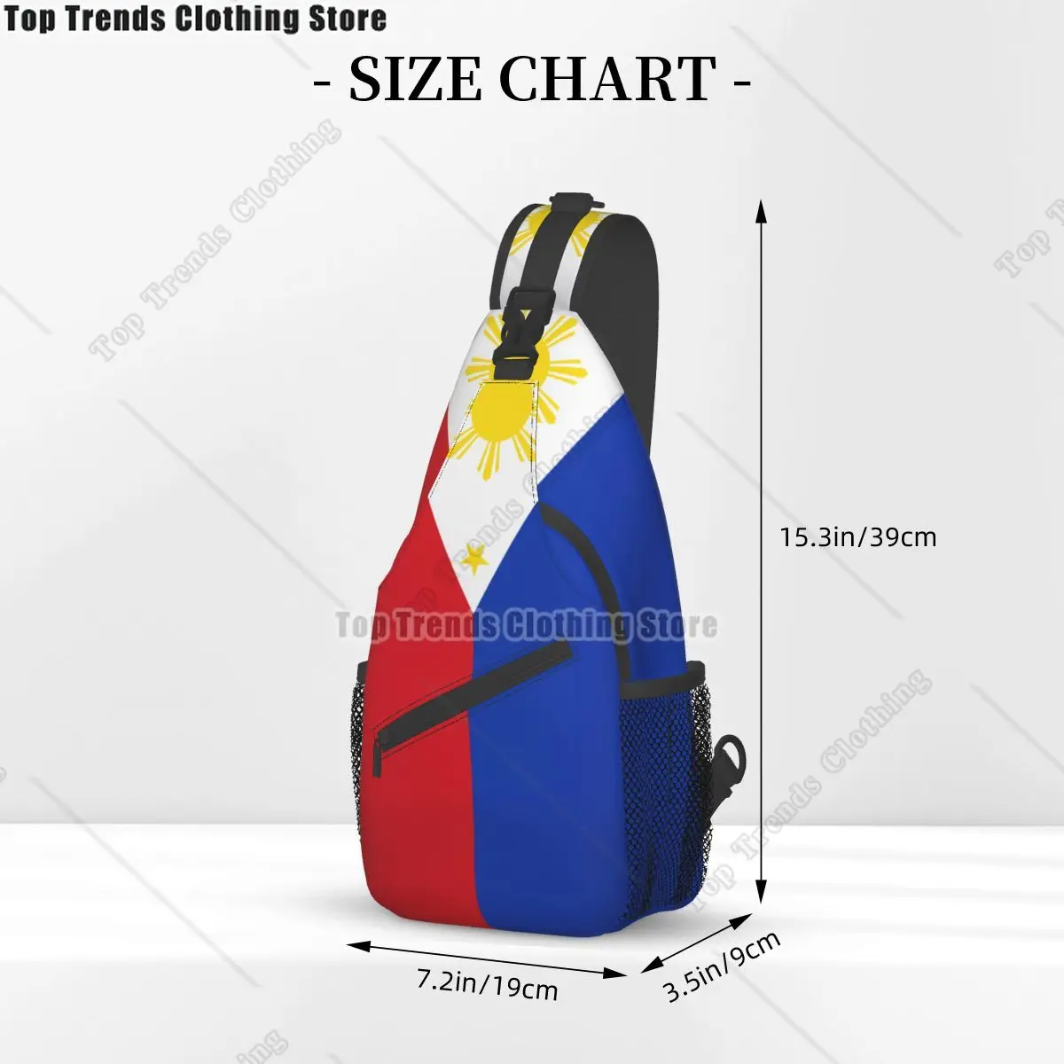 علم الفلبين حقائب الصدر Crossbody جيوب السفر حزمة رسول الرياضة المراهقين حقيبة الكتف للجنسين