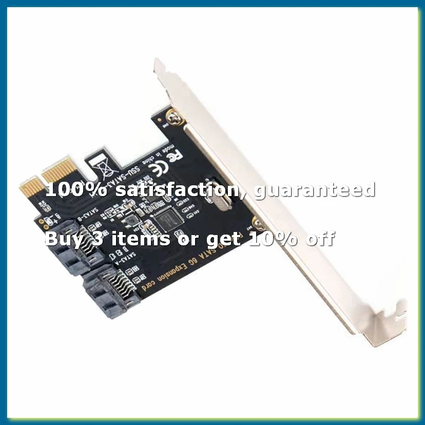 4pack X((PCIE to SATA Card PCI-E Adapter PCI Express to SATA3.0 Converter 2-Port SATA III 6G Expansion Controller Card Adapter)
