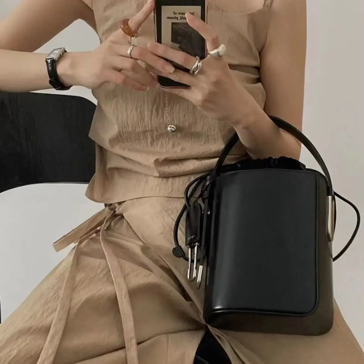 Sakiewka o dużej pojemności dla osób dojeżdżających do pracy w eleganckim, wszechstronnym Crossbody torebki na ramię 2024 nowych, oryginalnych
