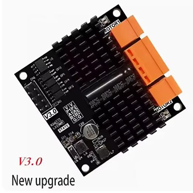 

12V24V 12A dual DC motor drive module board, H-bridge second L298N BTS7960 10A