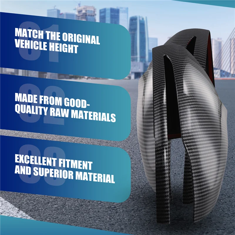 

L10A Horned Style Side Rear View Mirror Cover Trim For Mercedes Benz W205 W213 W222 A0998110122 A0998110222