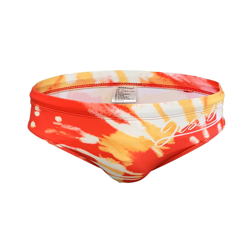 Trendy men's triangular  flame European and American youth swimming trunks soaking in hot springs adult swimsuit 10068