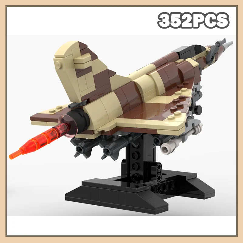 

MOC-240349 Мираж самолет строительный блок модель набор кирпичей креативные подарки научные фантастические игры Рождественский комплекс для взрослых 352 шт.