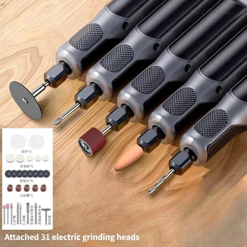 Engraving Pen Regulation Engraver Small Handheld Electric Grinder Polishing Carving Pen Wireless Portable Griding Drill