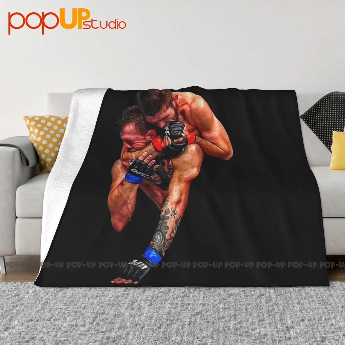 Khabib Nurmagomedov Vs Conor Mcgregor Blanket Home Bedspread Microfiber Faux Fur Throw Sofa Decorative