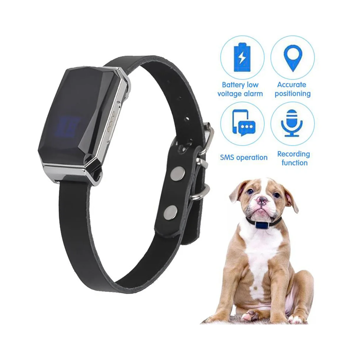 G12 GPS Smart Pet Locator Universal Waterproof GPS Location Collar for Cats and Dogs Positioning Tracker Locating