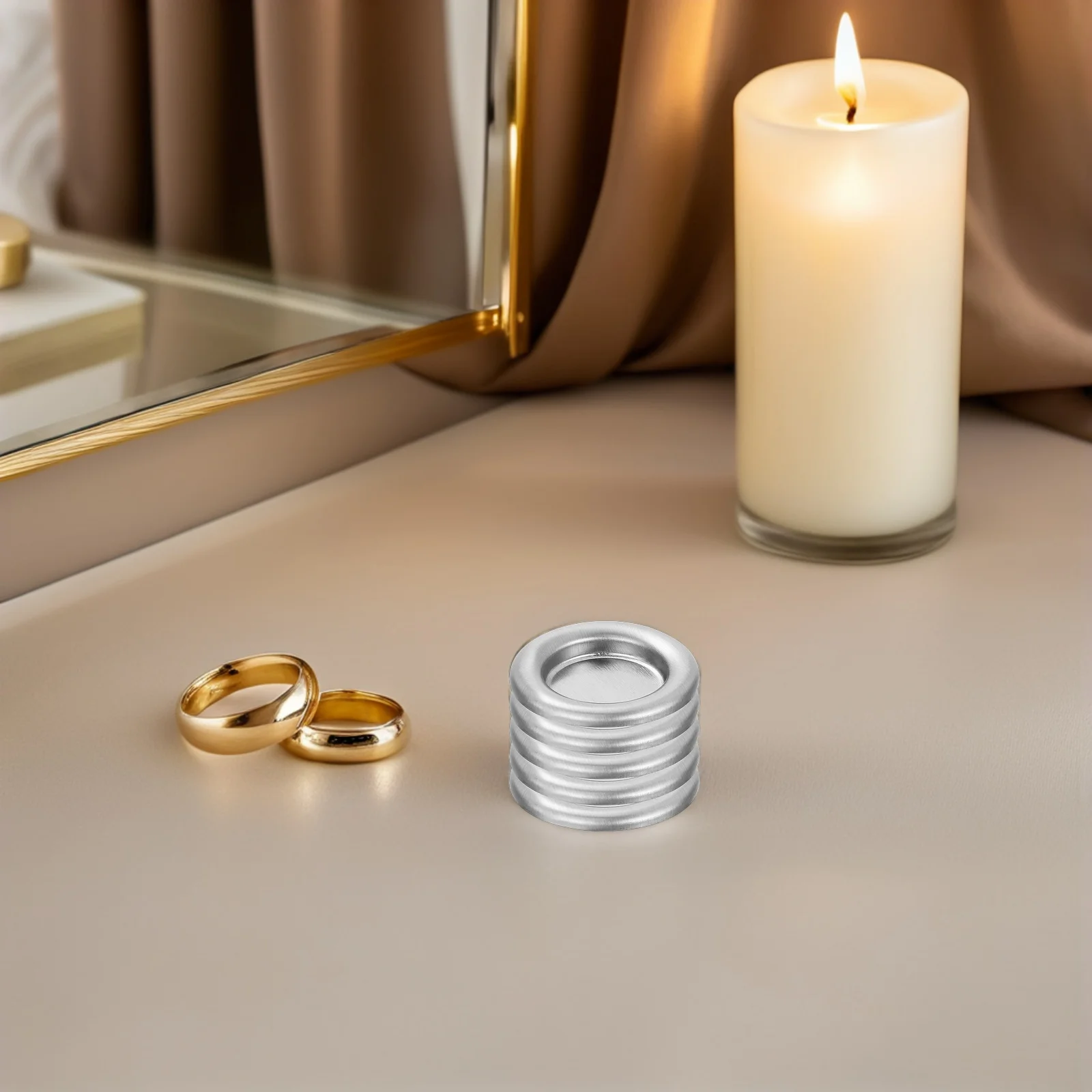 

60pcs Tower Incense Tray Metal Aromatherapy Holder For Cone Stick Burners Decorative Censer Ash Catcher Vintage Zen Incense