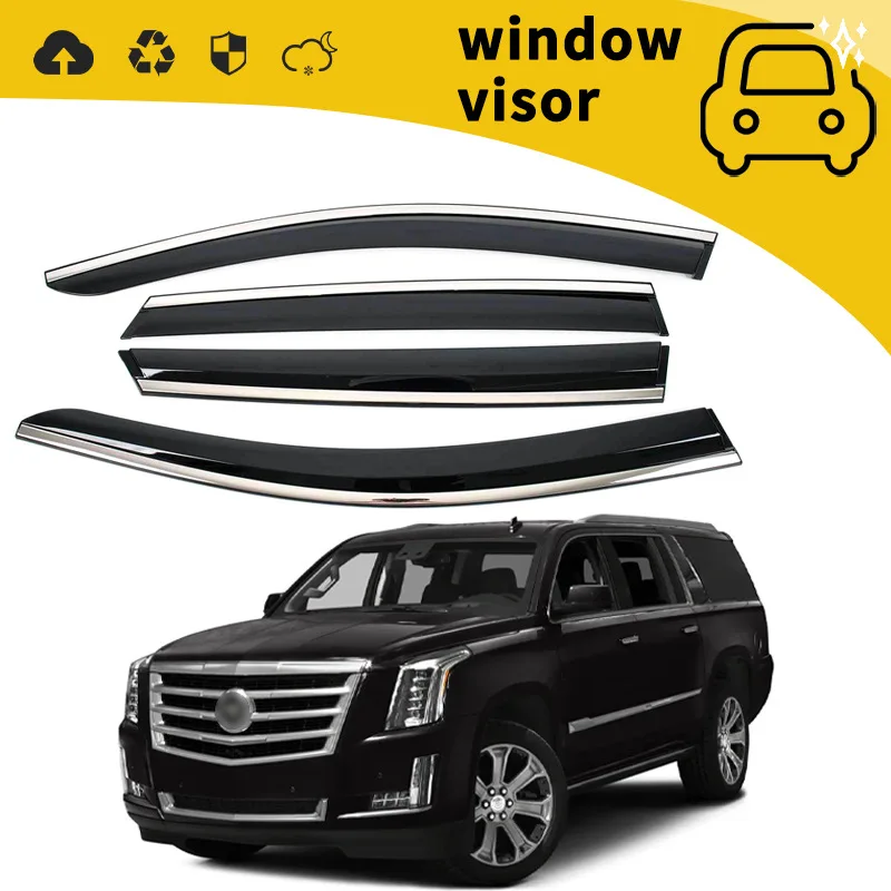 Suitable for 15-17 Cadillac ESCALADE door rain shield, window rain brow shield, modified decoration