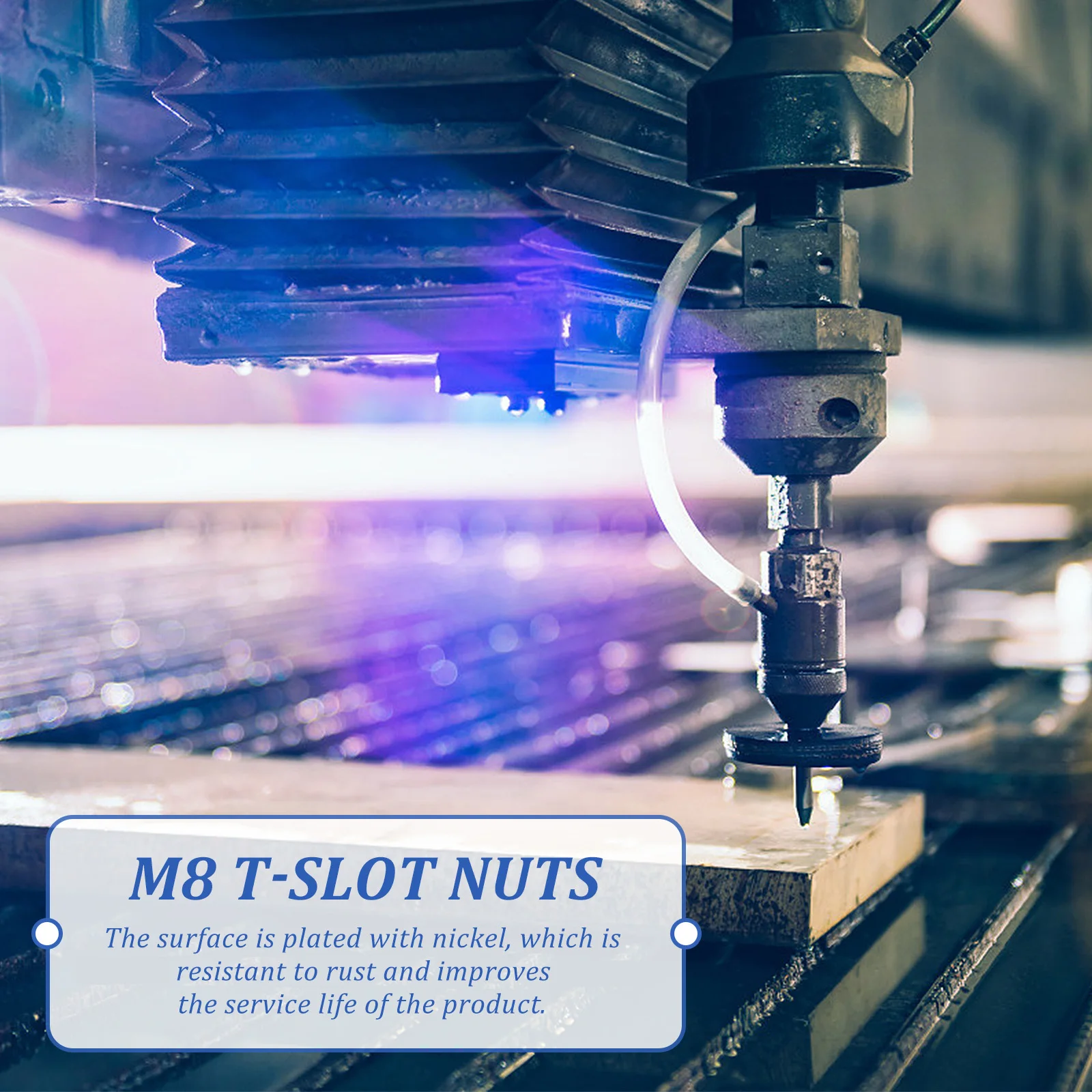 

15Pcs Elastic Nut Block Shrapnel Aluminum Profile Accessories High Resistant Rust Corrosion M8 T slot Nuts