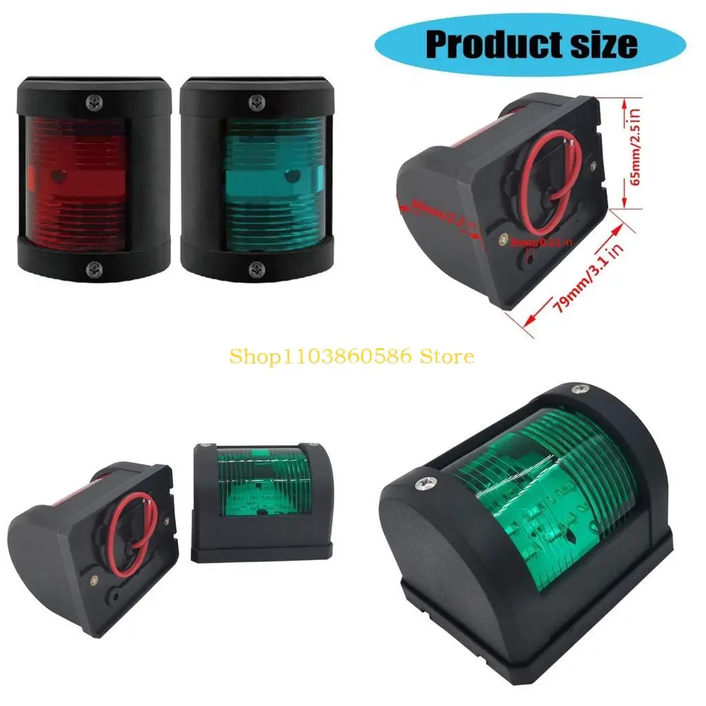 

242A Marine LED Lamps Set Efficient Lighting LED Boat Navigation Lights Pair